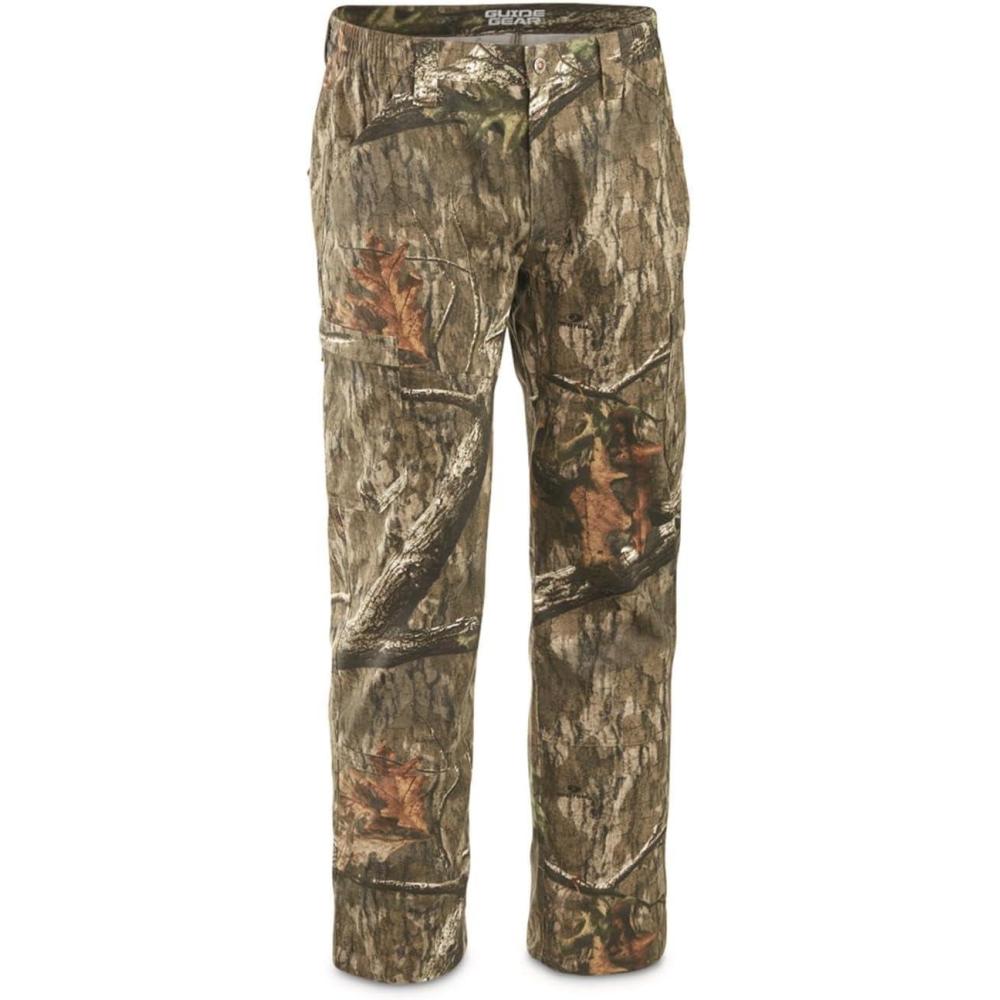 image:imageGuide Gear 6 Pocket Camo Pants for Men for Hunting with Cargo Pockets Mossy Oak Country Roots XL Tall
