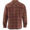 Guide Gear Plaid Sherpa Lined Fleece CPO Long Sleeve Shirt Jacket; for Work, Hunting or Casual Wear for Men Red Plaid 2XL Tall