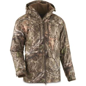 Guide Gear Men’s Guide Dry Steadfast Insulated Parka; Hunting Clothing, Camo Jacket Mossy Oak Country DNA 2XL