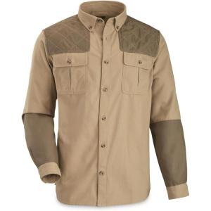 Guide Gear Men’s Long Sleeve Shirt, Tactical Shirt and Hunting Gear Desert/Bark Medium