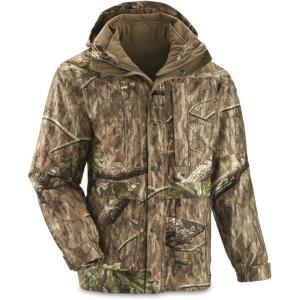 Guide Gear Steadfast 4-in-1 Hunting Jacket Parka, Waterproof Insulated Cold-Weather Thinsulate Coat Mossy Oak Country Roots MEDIUM