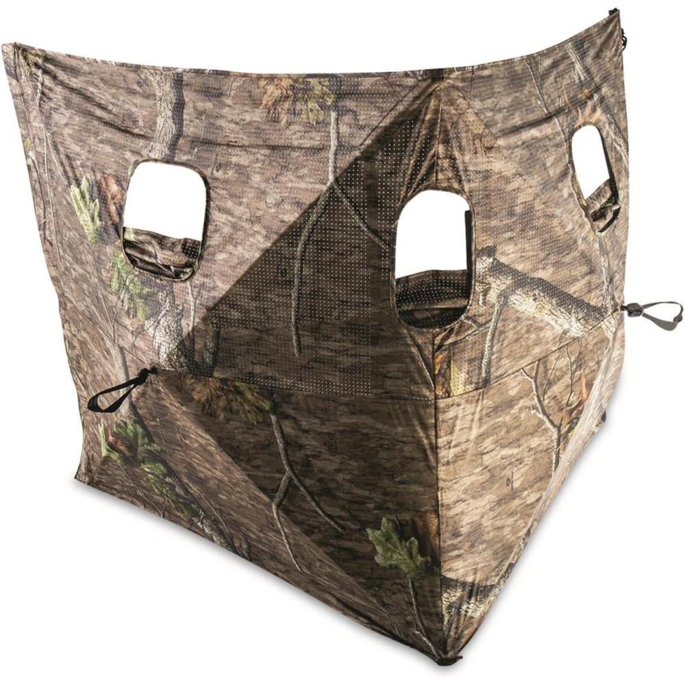 image:imageGuide Gear Dual Hub Turkey Hunting Ground Blind 12 Person Tent Duck Deer Hunting Gear Equipment Accessories 36x 36Mossy Oak Country Roots