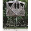 Guide Gear 6′ Quad Pod Hunting Tower Blind, 2-3 Man Stand Elevated, Hunting Gear Equipment Accessories, 6×6′(Mossy Oak Country Roots)