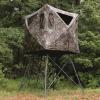 Guide Gear 6′ Quad Pod Hunting Tower Blind, 2-3 Man Stand Elevated, Hunting Gear Equipment Accessories, 6×6′(Realtree APX)