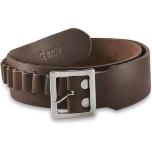 Guide Gear 20 Loop Cartridge Belt Slide for Men, Leather, Western-Style, .38 Special/.357 Magnum(Dark Brown)
