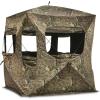 Guide Gear Field General 4-Star Hunting Ground Blind with Snow Support Pole, 1 Man Person Tent, Turkey, Duck, Deer Hunting Gear Equipment Accessories(Mossy Oak Country Roots)