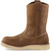 Guide Gear Wedge 10” Wellington Work Boots for Men, Mid-High, Leather Shoes, Moisture-Wicking Lining(Brown)