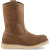Guide Gear Wedge 10” Wellington Work Boots for Men, Mid-High, Leather Shoes, Moisture-Wicking Lining(Brown)